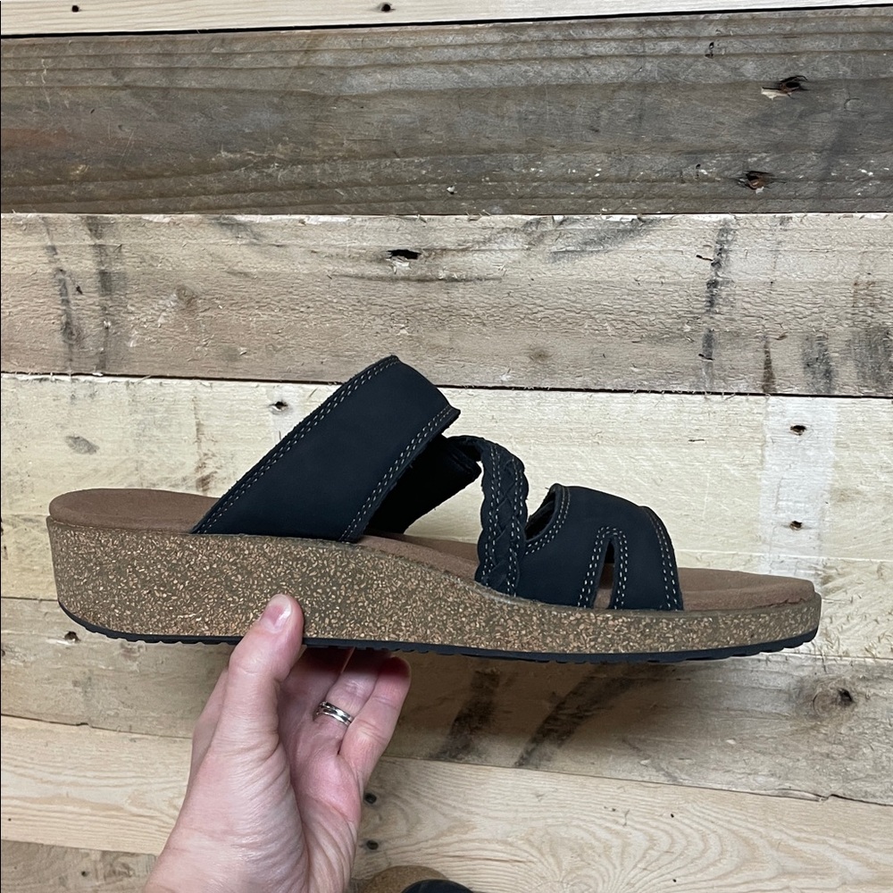 OrthOFeet size 11.5B Black Velcro Sandals - Picture 5 of 6